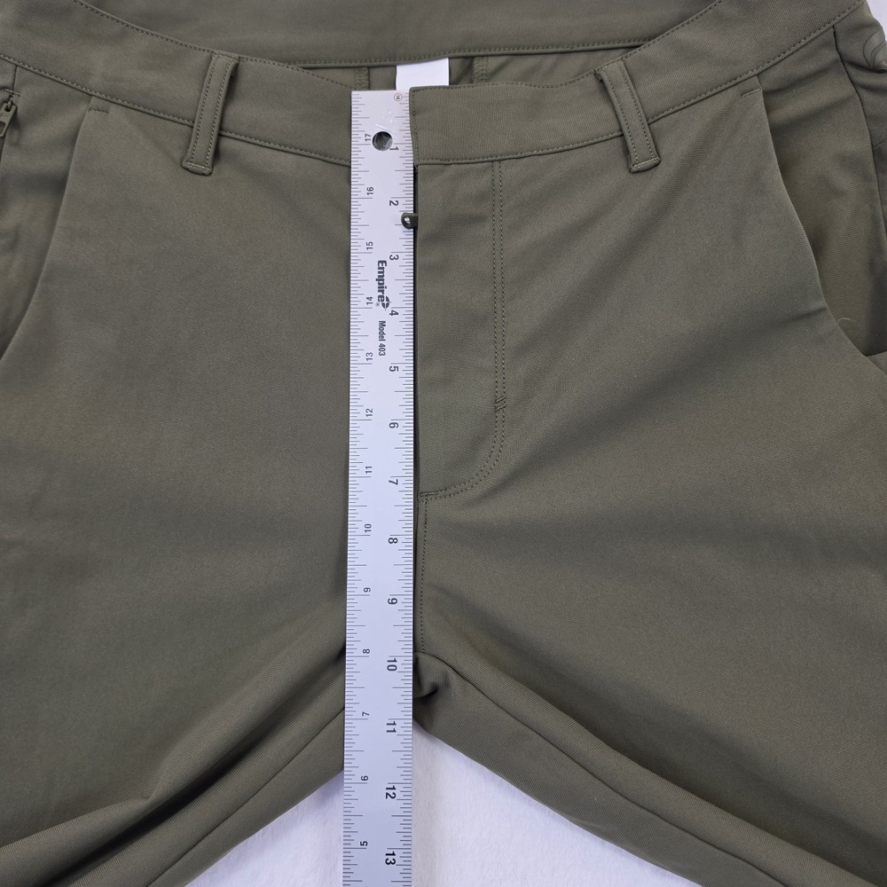 Fabletics Pants Mens 30x34 Olive Green Slim Fit Stretch Workwear Casual Chino - Picture 12 of 12